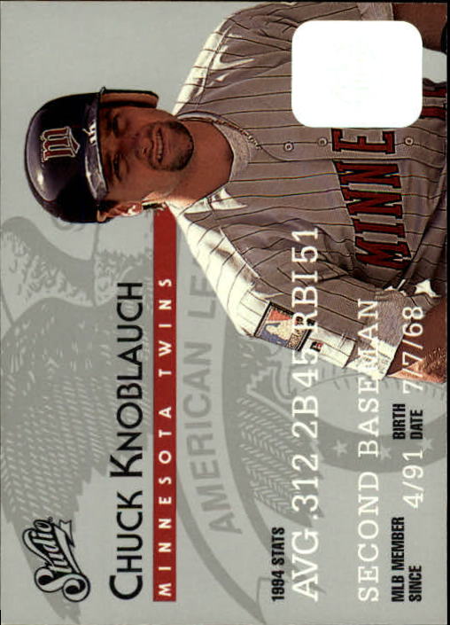 1995 Studio Baseball "Main Set" Cards #1 to #200 - Picture 206 of 397