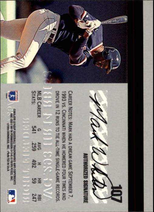 1995 Studio Baseball "Main Set" Cards #1 to #200 - Picture 213 of 397