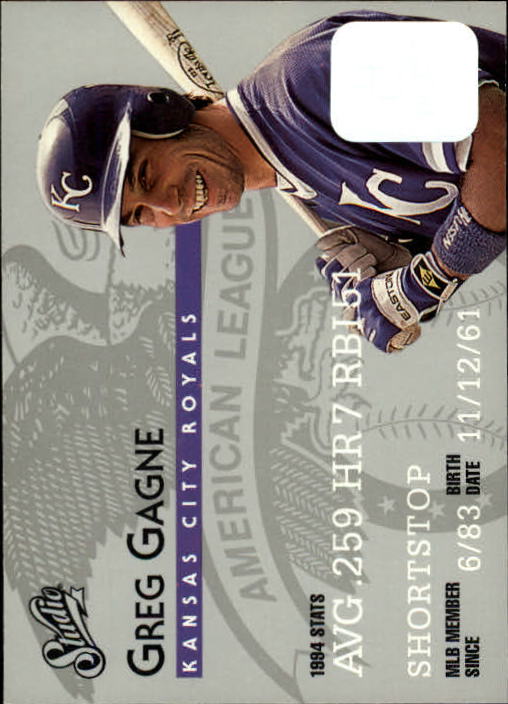 1995 Studio Baseball "Main Set" Cards #1 to #200 - Picture 218 of 397