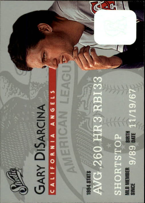 1995 Studio Baseball "Main Set" Cards #1 to #200 - Picture 230 of 397
