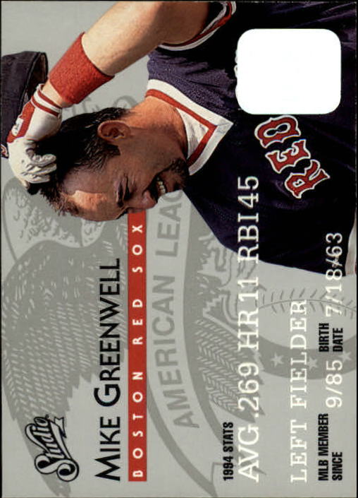1995 Studio Baseball "Main Set" Cards #1 to #200 - Picture 240 of 397