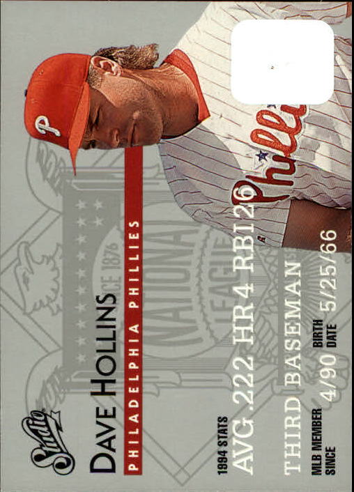 1995 Studio Baseball "Main Set" Cards #1 to #200 - Picture 246 of 397