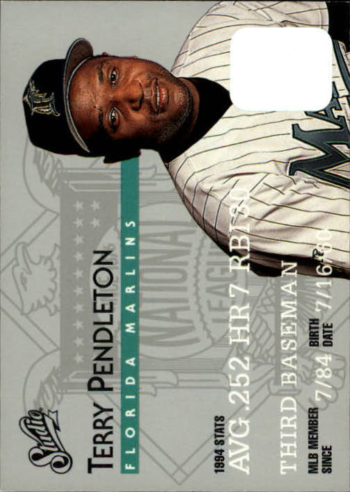1995 Studio Baseball "Main Set" Cards #1 to #200 - Picture 248 of 397