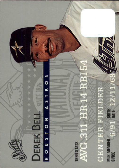 1995 Studio Baseball "Main Set" Cards #1 to #200 - Picture 254 of 397