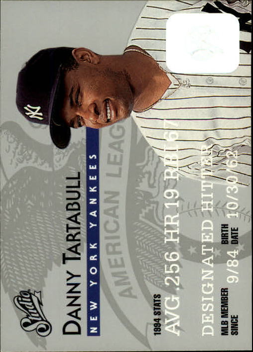 1995 Studio Baseball "Main Set" Cards #1 to #200 - Picture 266 of 397