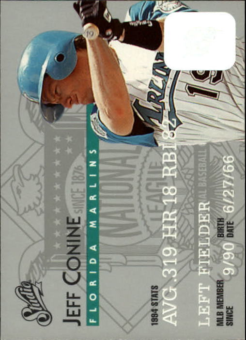 1995 Studio Baseball "Main Set" Cards #1 to #200 - Picture 268 of 397