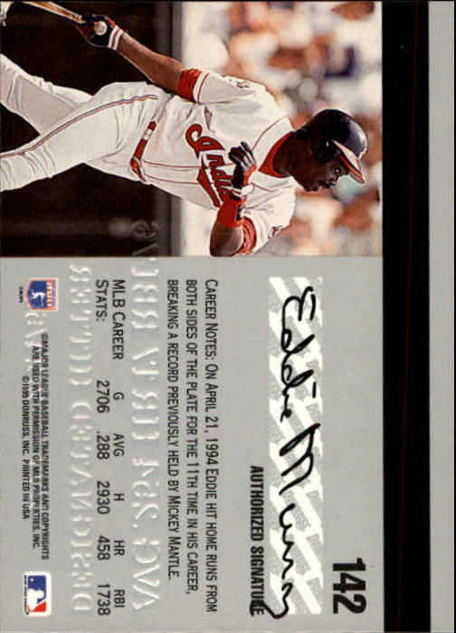 1995 Studio Baseball "Main Set" Cards #1 to #200 - Picture 283 of 397