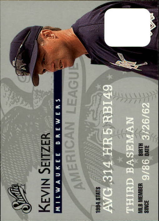 1995 Studio Baseball "Main Set" Cards #1 to #200 - Picture 288 of 397