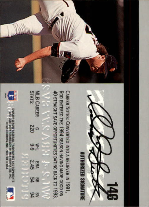 1995 Studio Baseball "Main Set" Cards #1 to #200 - Picture 291 of 397