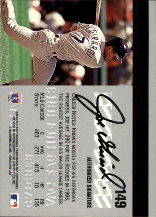 1995 Studio Baseball "Main Set" Cards #1 to #200 - Picture 297 of 397