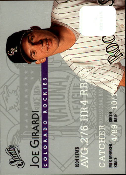 1995 Studio Baseball "Main Set" Cards #1 to #200 - Picture 296 of 397