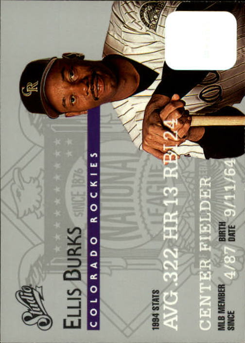 1995 Studio Baseball "Main Set" Cards #1 to #200 - Picture 304 of 397