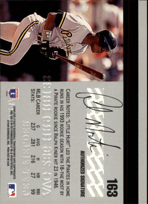 1995 Studio Baseball "Main Set" Cards #1 to #200 - Picture 323 of 397