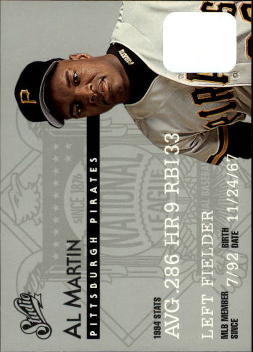 1995 Studio Baseball "Main Set" Cards #1 to #200 - Picture 322 of 397