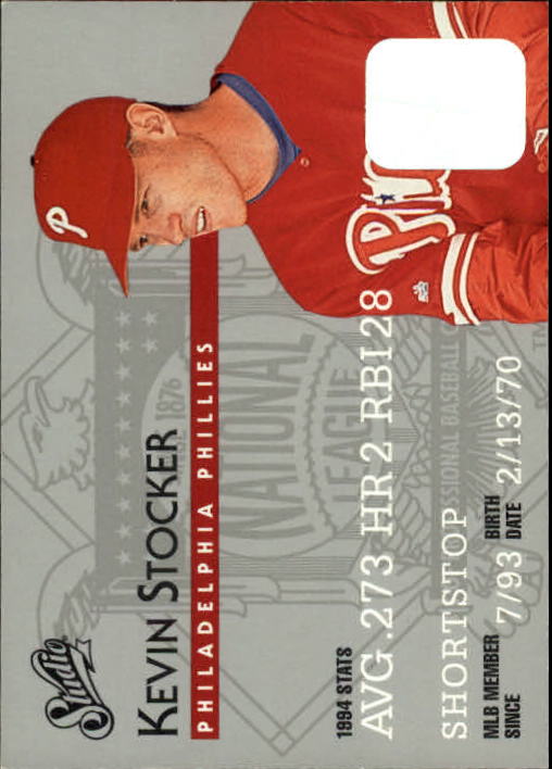 1995 Studio Baseball "Main Set" Cards #1 to #200 - Picture 342 of 397