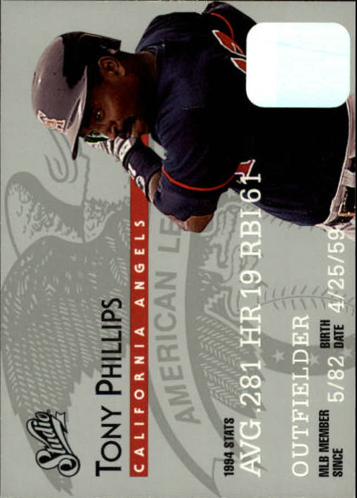 1995 Studio Baseball "Main Set" Cards #1 to #200 - Picture 346 of 397