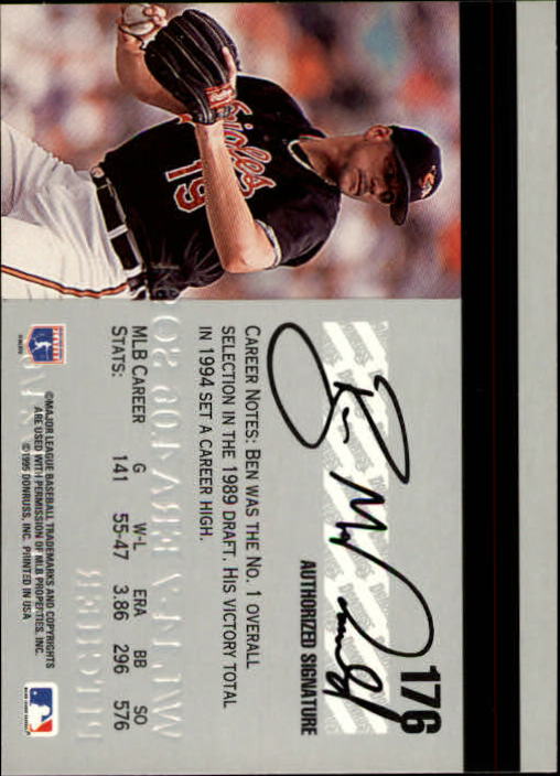 1995 Studio Baseball "Main Set" Cards #1 to #200 - Picture 349 of 397