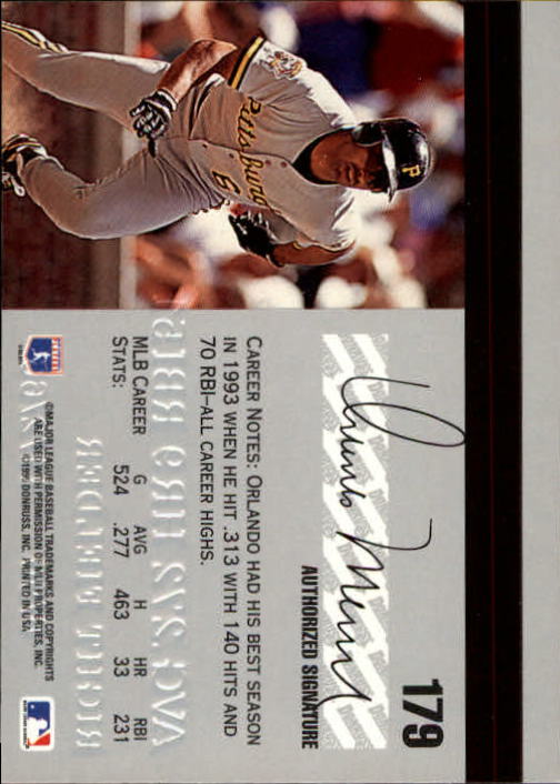 1995 Studio Baseball "Main Set" Cards #1 to #200 - Picture 355 of 397