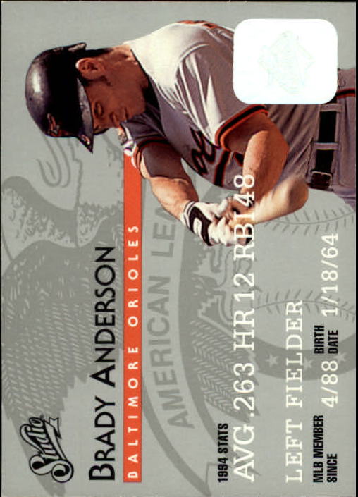 1995 Studio Baseball "Main Set" Cards #1 to #200 - Picture 370 of 397