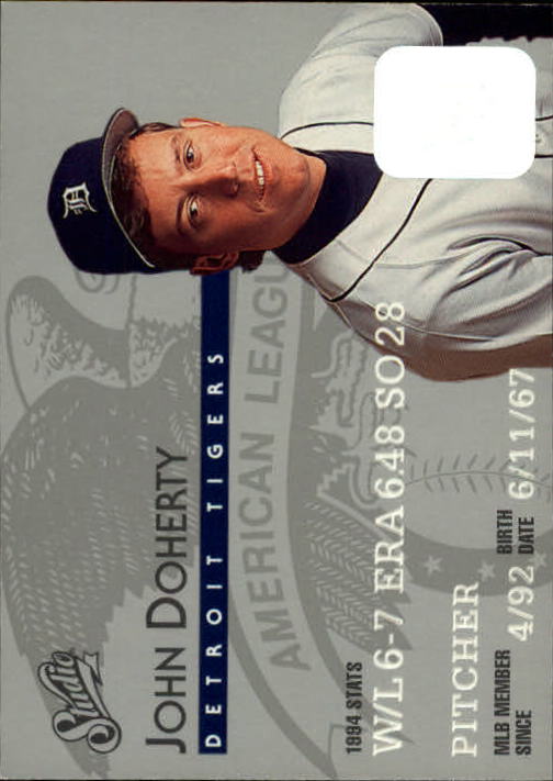 1995 Studio Baseball "Main Set" Cards #1 to #200 - Picture 378 of 397