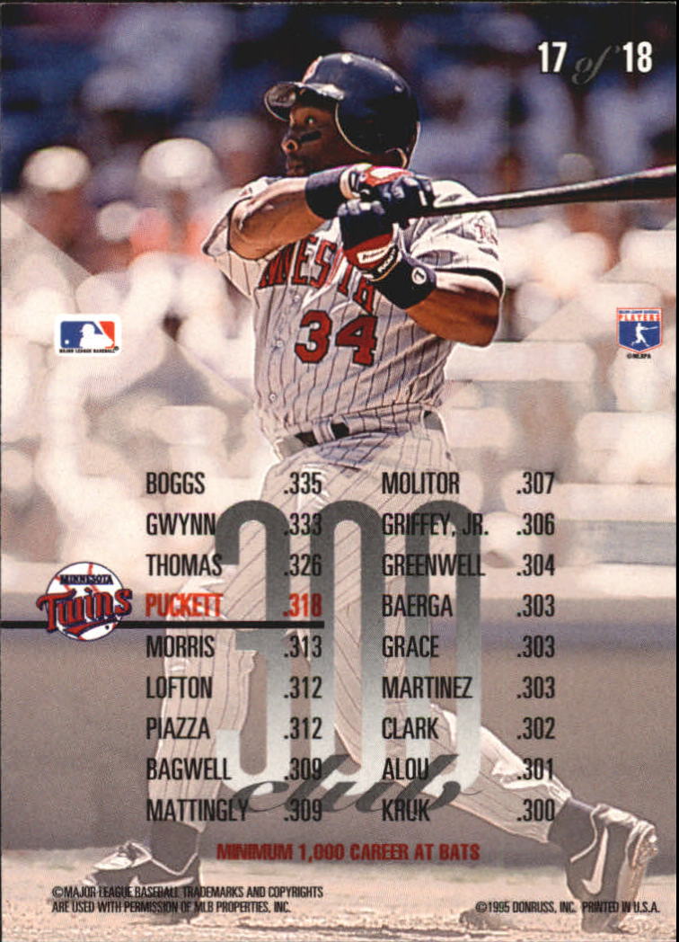 Foglia Baseball 1995 "300 Club" Inserto Carte - Foto 11 di 13