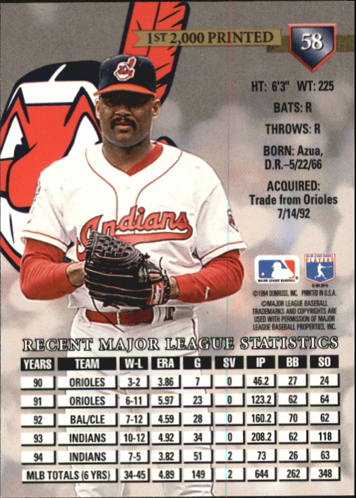 Tarjetas paralelas de béisbol Donruss 1995 ""Pruebas de prensa - Imagen 15 de 71