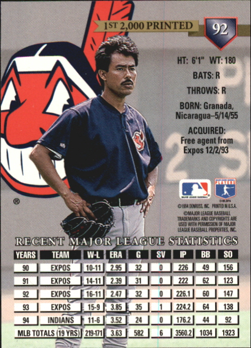 Tarjetas paralelas de béisbol Donruss 1995 ""Pruebas de prensa - Imagen 23 de 71