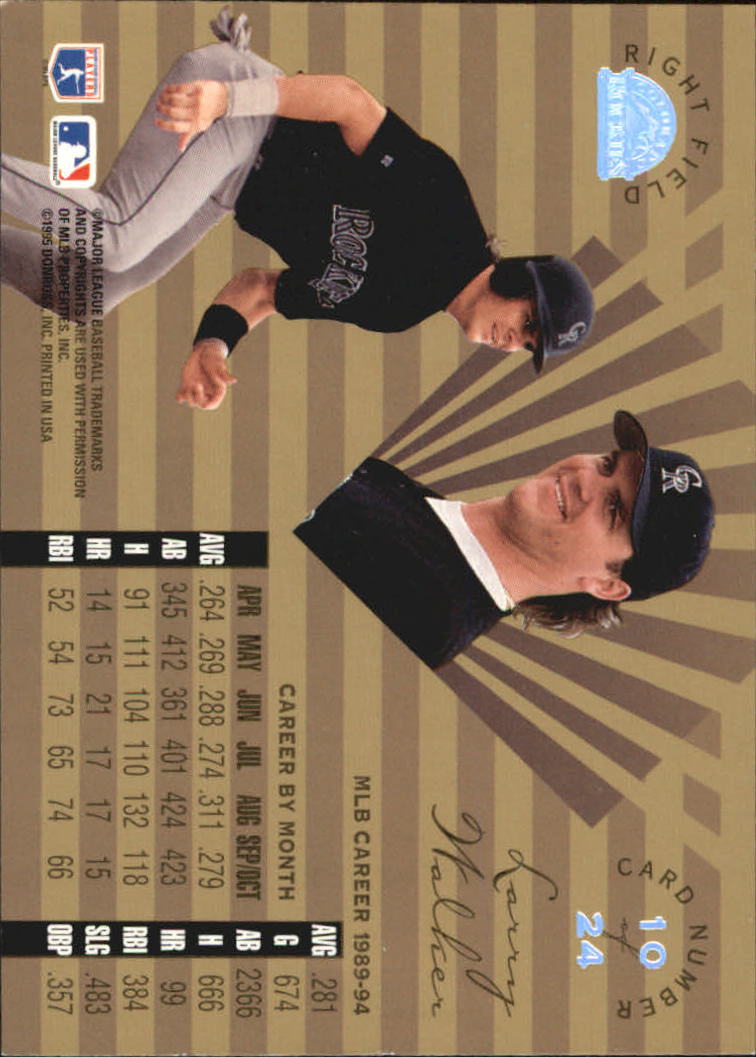 1995 Leaf Limited Baseball "Gold" Insert Cards - Picture 19 of 45