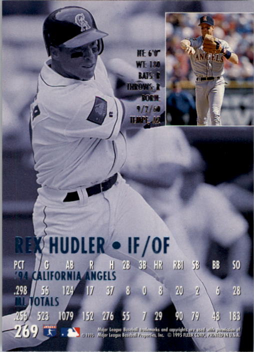 1995 Ultra (Fleer) Baseball "Main Set" Cards #251 to #450 - Picture 15 of 199