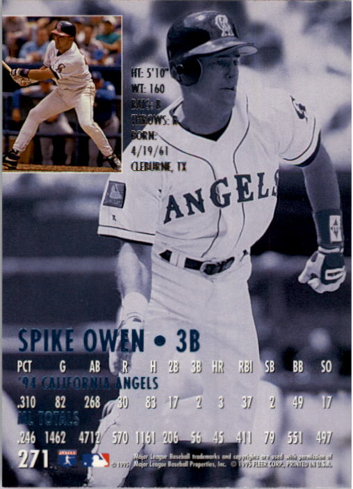 1995 Ultra (Fleer) Baseball "Main Set" Cards #251 to #450 - Picture 19 of 199