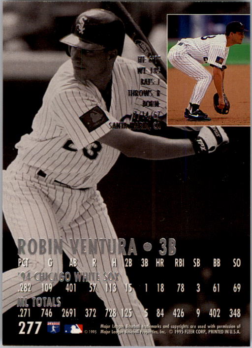 1995 Ultra (Fleer) Baseball "Main Set" Cards #251 to #450 - Picture 25 of 199