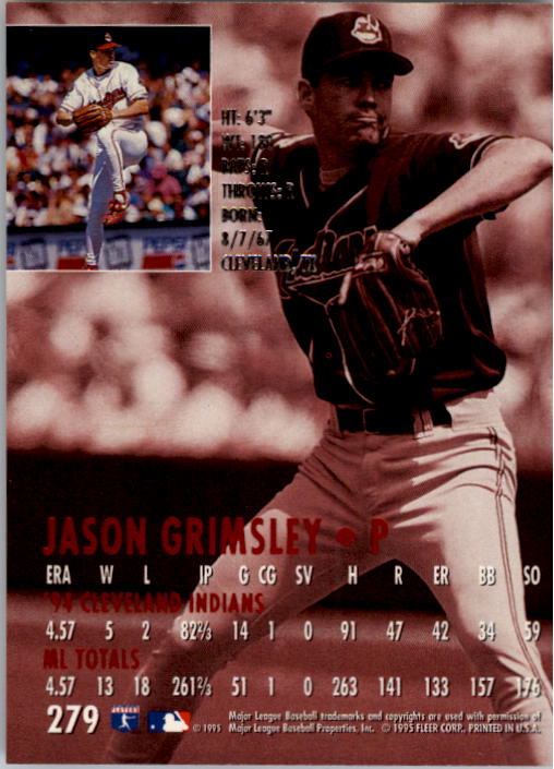 1995 Ultra (Fleer) Baseball "Main Set" Cards #251 to #450 - Picture 29 of 199