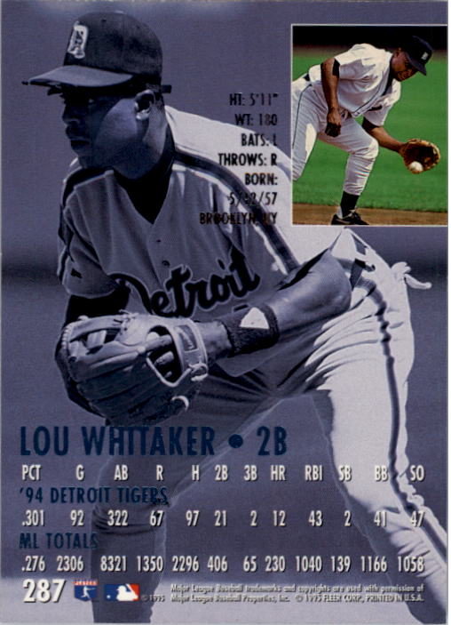1995 Ultra (Fleer) Baseball "Main Set" Cards #251 to #450 - Picture 39 of 199