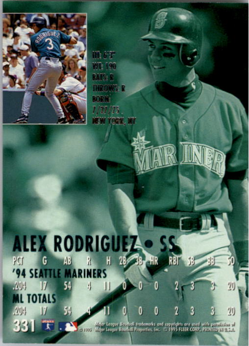 1995 Ultra (Fleer) Baseball "Main Set" Cards #251 to #450 - Picture 67 of 199