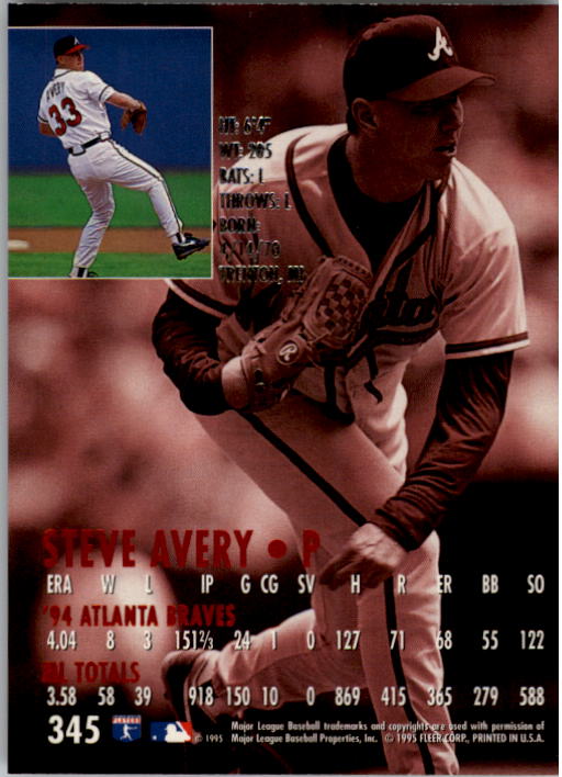 1995 Ultra (Fleer) Baseball "Main Set" Cards #251 to #450 - Picture 73 of 199