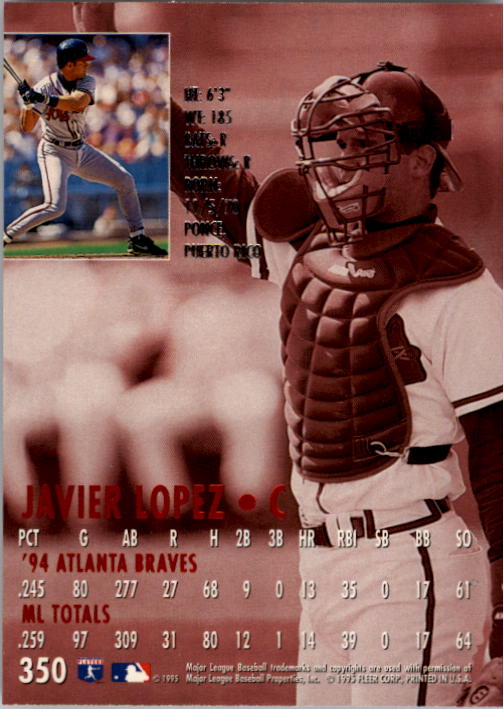1995 Ultra (Fleer) Baseball "Main Set" Cards #251 to #450 - Picture 81 of 199