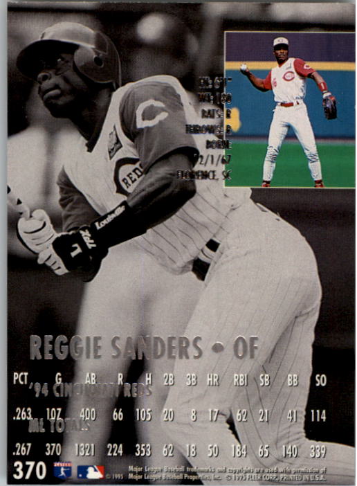 1995 Ultra (Fleer) Baseball "Main Set" Cards #251 to #450 - Picture 113 of 199
