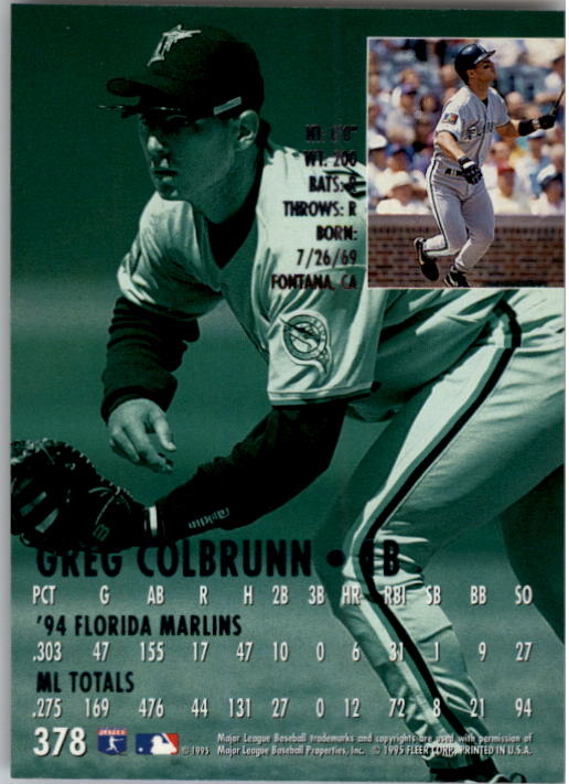 1995 Ultra (Fleer) Baseball "Main Set" Cards #251 to #450 - Picture 127 of 199