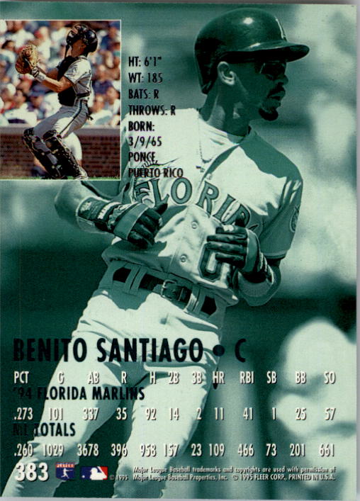 1995 Ultra (Fleer) Baseball "Main Set" Cards #251 to #450 - Picture 131 of 199