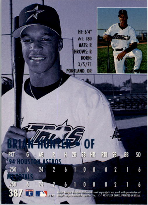 1995 Ultra (Fleer) Baseball "Main Set" Cards #251 to #450 - Picture 133 of 199