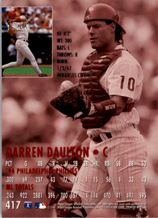 1995 Ultra (Fleer) Baseball "Main Set" Cards #251 to #450 - Picture 173 of 199