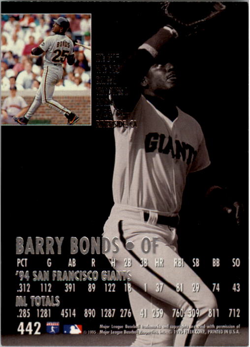 1995 Ultra (Fleer) Baseball "Main Set" Cards #251 to #450 - Picture 193 of 199