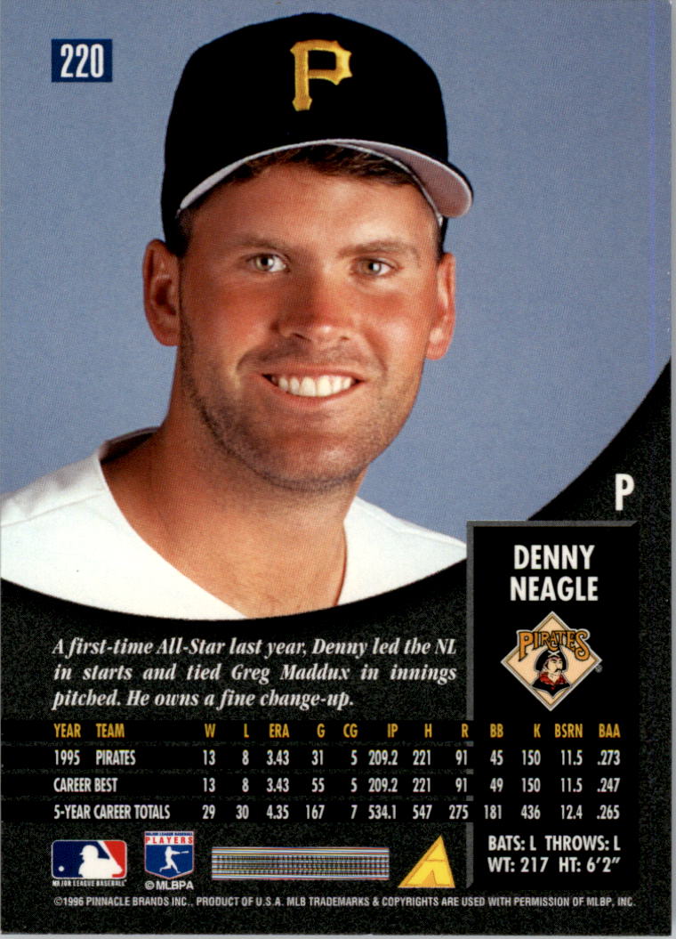 1996 Pinnacle Foil Baseball Card Pick EBay