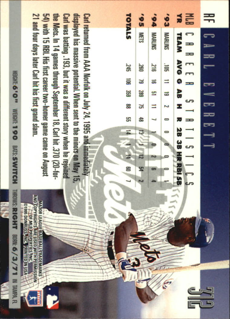 1996 Donruss Baseball Card Pick 302-549 - Picture 23 of 481