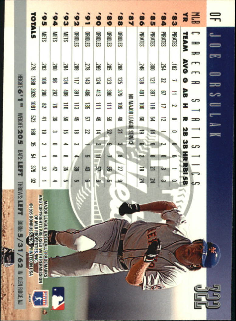 1996 Donruss Baseball Card Pick 302-549 - Picture 43 of 481