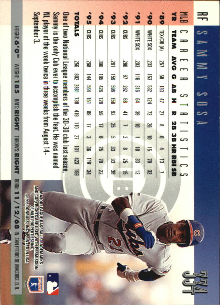 1996 Donruss Baseball Card Pick 302-549 - Picture 61 of 481