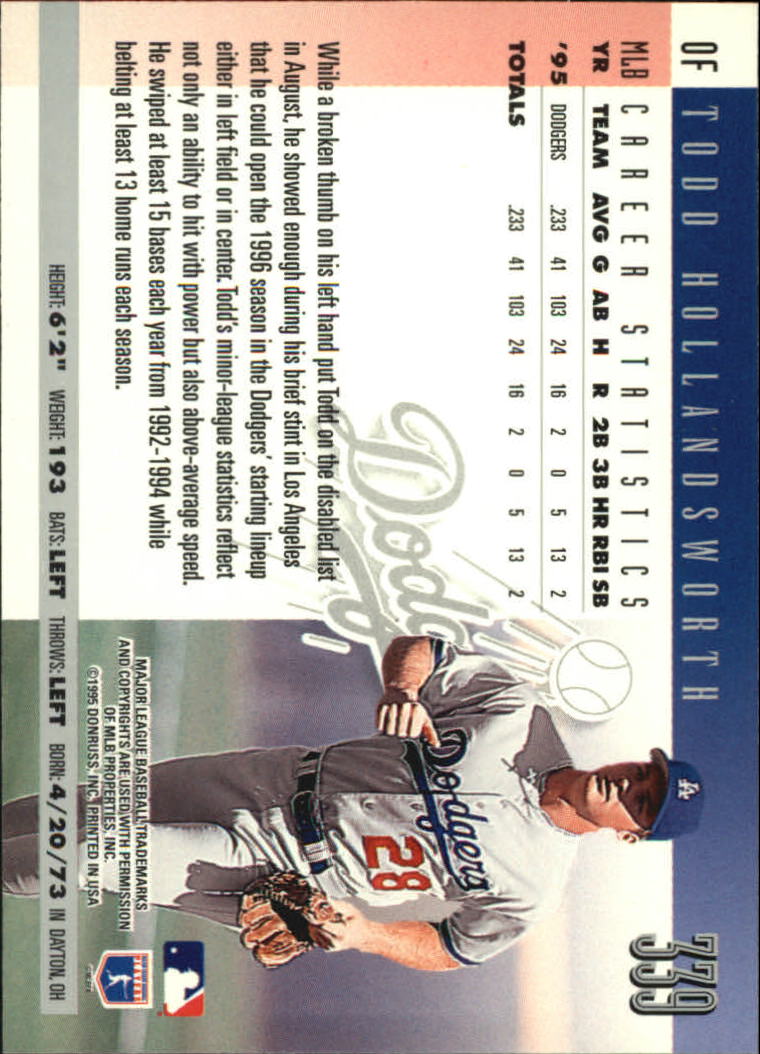 1996 Donruss Baseball Card Pick 302-549 - Picture 71 of 481