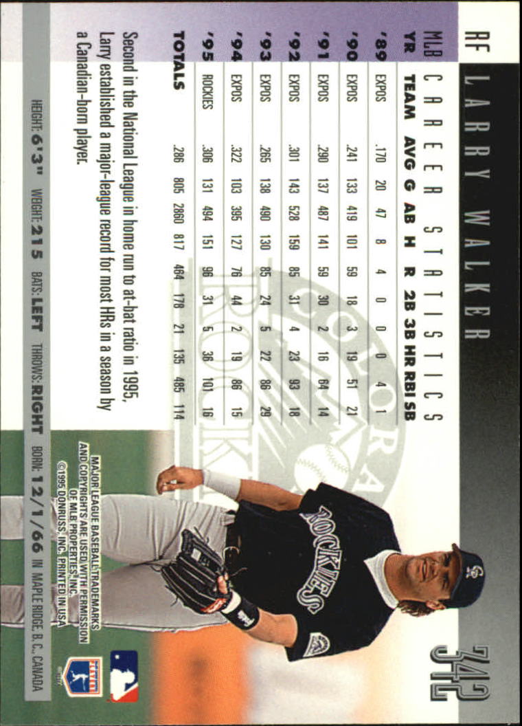1996 Donruss Baseball Card Pick 302-549 - Picture 77 of 481