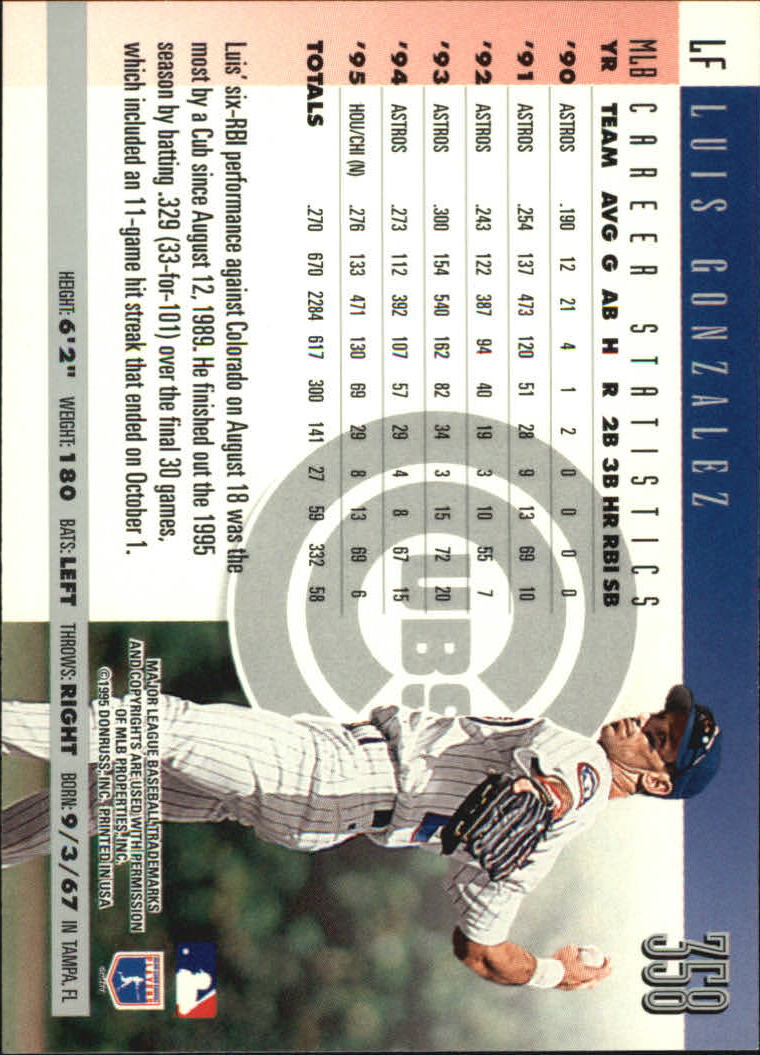 1996 Donruss Baseball Card Pick 302-549 - Picture 109 of 481