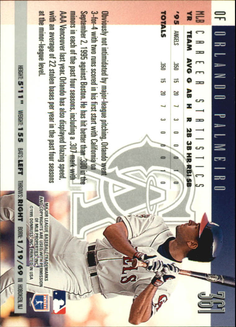 1996 Donruss Baseball Card Pick 302-549 - Picture 115 of 481
